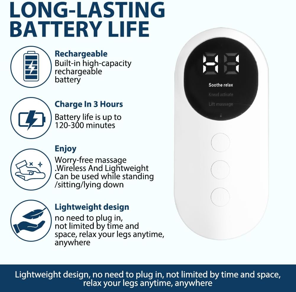 Flexa™ 3-in-1 Leg Massager - Temporary Swelling and Pain Relief in Just 15 Minutes a Day*