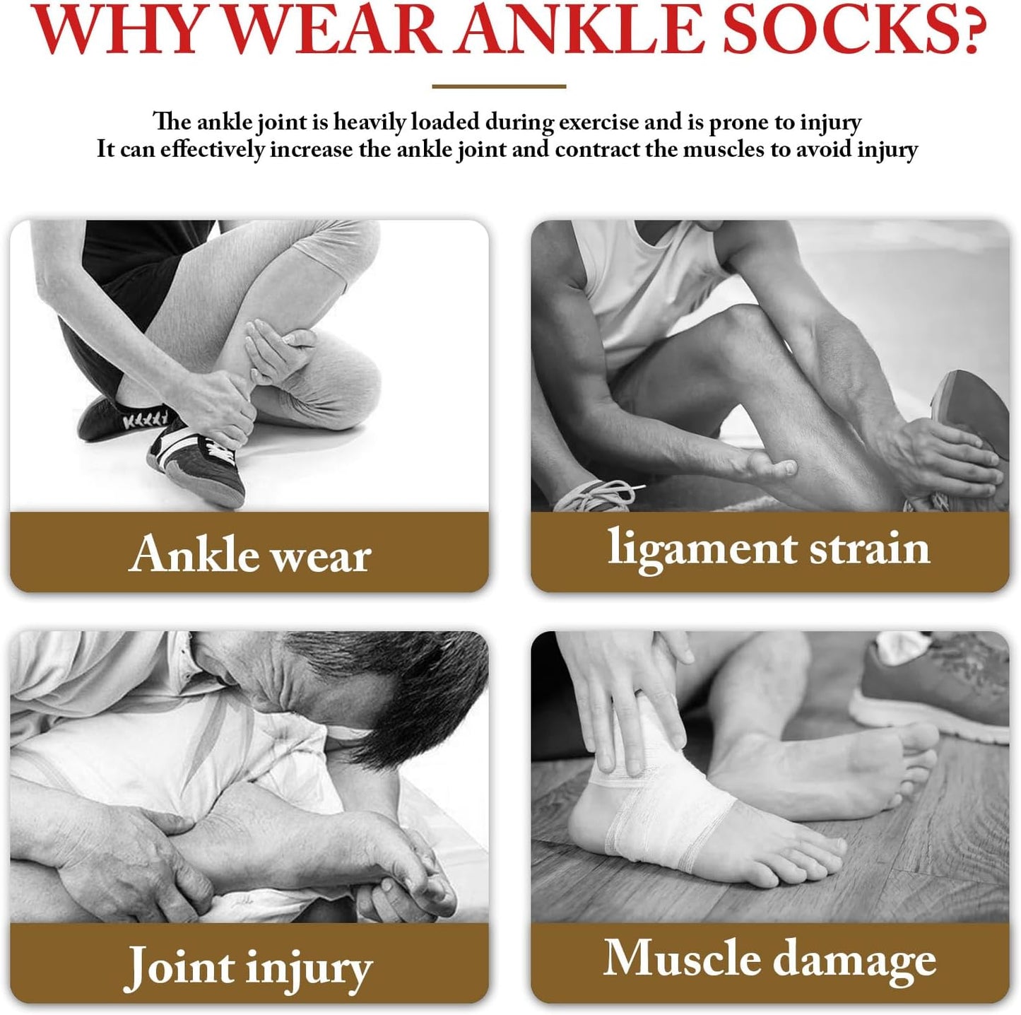 6x Pairs Pain Relif Socks